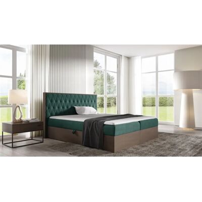 Fun Moebel - BROMIA - 160x200cm - Dunkel Eiche - Boxspring bed Fun Moebel - BROMIA - 160x200cm - Dunkel Eiche - Boxspring bed