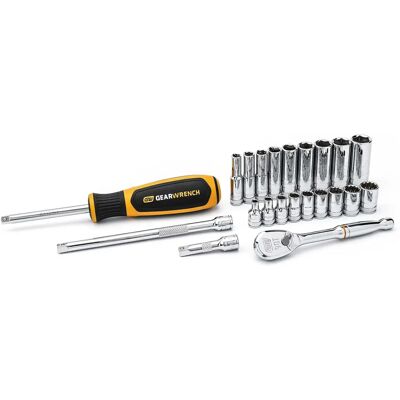 GearWrench Set di bussole da 22 pezzi - Socket Set GearWrench Set di bussole da 22 pezzi - Socket Set
