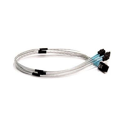 Supermicro IPASS zu 4 SATA Cross-over Kabel - 50cm - Silber - Kabel Supermicro IPASS zu 4 SATA Cross-over Kabel - 50cm - Silber - Kabel
