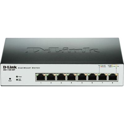 Switch D-Link DGS-1100-08P Géré L2 Gigabit Ethernet PoE - Appareil Réseau Switch D-Link DGS-1100-08P Géré L2 Gigabit Ethernet PoE - Appareil Réseau