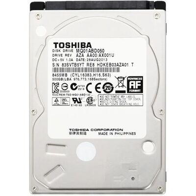 Toshiba 500GB 2.5'' Internal Hard Drive - Hard Drive Toshiba 500GB 2.5'' Internal Hard Drive - Hard Drive