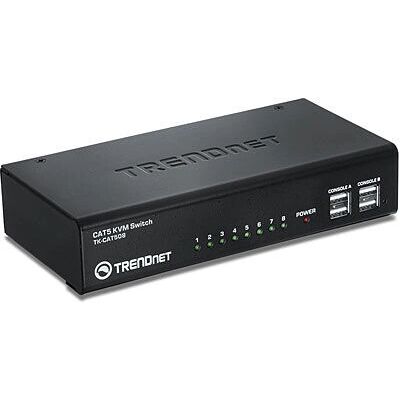 Trendnet TK-CAT508 - Commutatore KVM - Nero Trendnet TK-CAT508 - Commutatore KVM - Nero