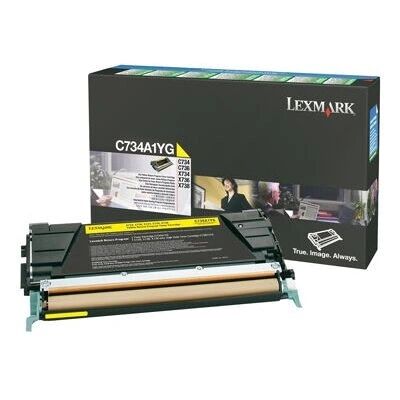 Cartuccia toner Lexmark C734A1YG - Giallo - Consumo laser Cartuccia toner Lexmark C734A1YG - Giallo - Consumo laser