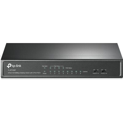 Switch Ethernet No gestionado TP-Link TL-SF1008P - 8 Puertos PoE Switch Ethernet No gestionado TP-Link TL-SF1008P - 8 Puertos PoE