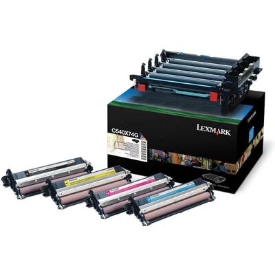 Lexmark C540X74G tonerkasette - Sort, cyan, magenta, gul - Original Lexmark C540X74G tonerkasette - Sort, cyan, magenta, gul - Original
