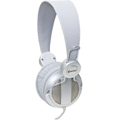 Connectland CL-AUD63026 Kabelgebundene Kopfhörer - Stereos, Over-ear, 3,5 mm, Silber Connectland CL-AUD63026 Kabelgebundene Kopfhörer - Stereos, Over-ear, 3,5 mm, Silber