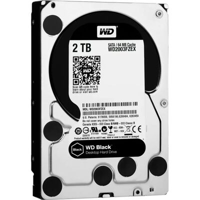 Western Digital WD_BLACK 2TB Interne Festplatte - 7200 U/min - 64MB - 3,5" SATA III Western Digital WD_BLACK 2TB Interne Festplatte - 7200 U/min - 64MB - 3,5" SATA III