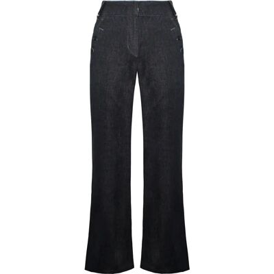 Timberland Wide Leg Relaxed Chambray Navy Blue Womens Linen Pants - Pants Timberland Wide Leg Relaxed Chambray Navy Blue Womens Linen Pants - Pants
