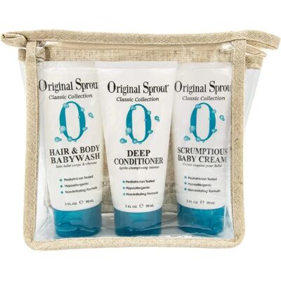 Original Sprout Travel Set - Baby Skincare - Conditioner, Babywash, Cream Original Sprout Travel Set - Baby Skincare - Conditioner, Babywash, Cream