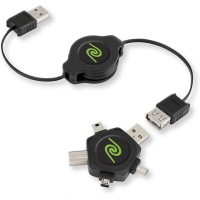 ReTrak EUCABLESTAR USB Kabel - 1m, USB 2.0, USB A Schwarz ReTrak EUCABLESTAR USB Kabel - 1m, USB 2.0, USB A Schwarz