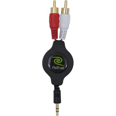 ReTrak EUCABLERCA35 1m 3,5mm zu RCA Audiokabel ReTrak EUCABLERCA35 1m 3,5mm zu RCA Audiokabel
