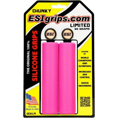Poignées en silicone ESIGRIPS pour VTT - Absorption des vibrations - Bouchons noirs - Publicité Poignées en silicone ESIGRIPS pour VTT - Absorption des vibrations - Bouchons noirs - Publicité