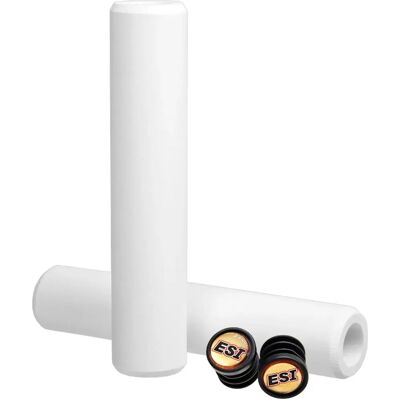 Manopole per Manubrio ESI Racer's Edge - Silicone Leggero per Ciclismo Manopole per Manubrio ESI Racer's Edge - Silicone Leggero per Ciclismo
