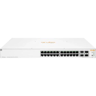 HPE Aruba 8G Hanterad PoE Gigabit Switch - 1U Vit HPE Aruba 8G Hanterad PoE Gigabit Switch - 1U Vit