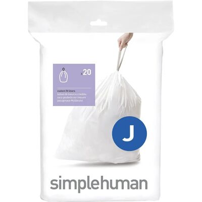 simplehuman - Code J - 30-45 L - White - Trash Bags simplehuman - Code J - 30-45 L - White - Trash Bags