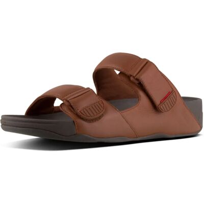 Fitflop Gogh MOC Leren Sandalen Donkerbruin Fitflop Gogh MOC Leren Sandalen Donkerbruin