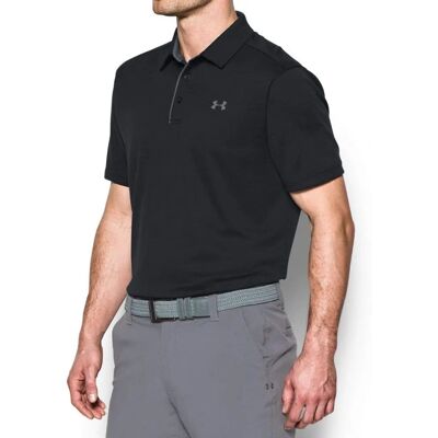 Polo Tech pour Homme Under Armour Noir - Chemise Polo - Publicité Polo Tech pour Homme Under Armour Noir - Chemise Polo - Publicité