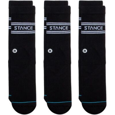 Stance Basic Crew Socken 3-Pack (A556D20SRO) - schwarz Stance Basic Crew Socken 3-Pack (A556D20SRO) - schwarz