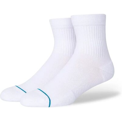 Stance Socken Icon Quarter - Weiß & Blau - Unisex - Größe M Stance Socken Icon Quarter - Weiß & Blau - Unisex - Größe M
