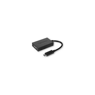 Lenovo USB C - VGA Adaptador - Negro - Adaptador VGA Lenovo USB C - VGA Adaptador - Negro - Adaptador VGA