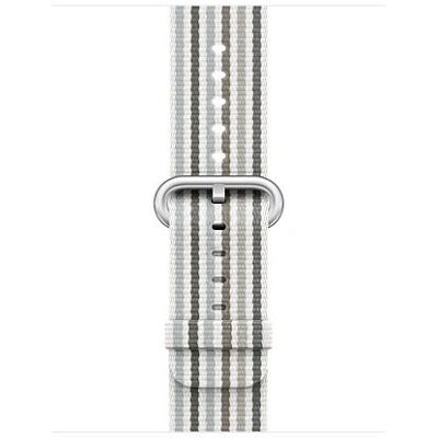 Apple MRH92ZM Bande - Nylon tissé - Rayure grise - Bande Apple MRH92ZM Bande - Nylon tissé - Rayure grise - Bande