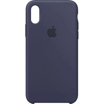Coque en silicone bleu Apple MRW92ZM/A pour iPhone XS - Publicité Coque en silicone bleu Apple MRW92ZM/A pour iPhone XS - Publicité