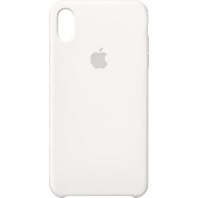 Coque en silicone Apple (iPhone XS Max) - Blanche - Publicité Coque en silicone Apple (iPhone XS Max) - Blanche - Publicité
