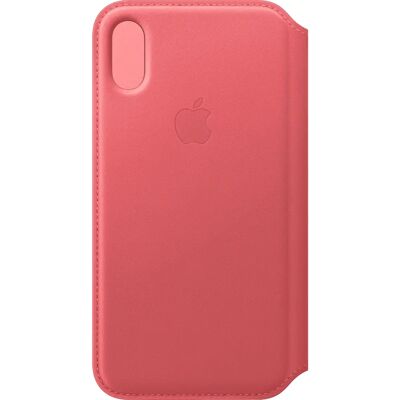 Apple Lederen Folio Hoesje iPhone Xs - Roze Apple Lederen Folio Hoesje iPhone Xs - Roze