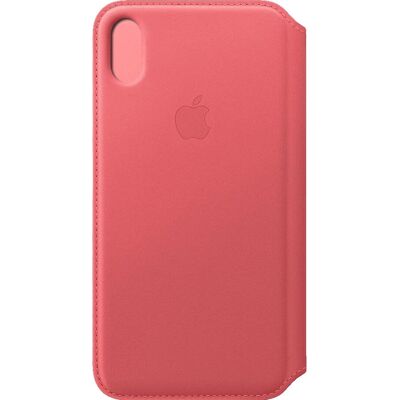 Coque en cuir pour iPhone X / Xs Max - Rose - Publicité Coque en cuir pour iPhone X / Xs Max - Rose - Publicité