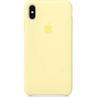Apple Silikonskal (iPhone XS Max) - mjuk gul Apple Silikonskal (iPhone XS Max) - mjuk gul