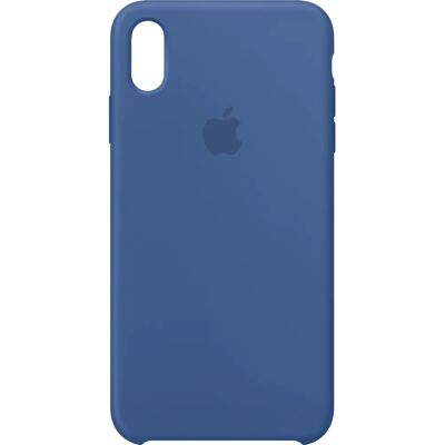 Coque en silicone Apple MVF62ZM/A pour iPhone XS Max - Bleu - Publicité Coque en silicone Apple MVF62ZM/A pour iPhone XS Max - Bleu - Publicité