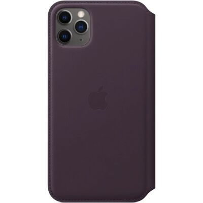 Apple iPhone 11 Pro Max Lederen Folio - Luxe Frans leren portemonnee Apple iPhone 11 Pro Max Lederen Folio - Luxe Frans leren portemonnee