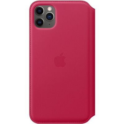 Apple Lederen Folio iPhone 11 Pro Max - Europees Leder, Draadloos Opladen Apple Lederen Folio iPhone 11 Pro Max - Europees Leder, Draadloos Opladen