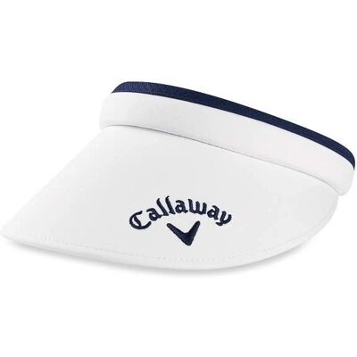 Callaway Clip Visor Blanc/Navy - Casquette - Publicité Callaway Clip Visor Blanc/Navy - Casquette - Publicité