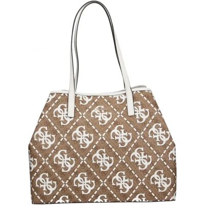 Guess Vikky Grand Sac Logo (HWOQ6995290) - latte logo/blanc - Publicité Guess Vikky Grand Sac Logo (HWOQ6995290) - latte logo/blanc - Publicité