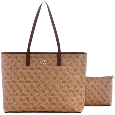 GUESS Grand Sac Tech Power Play Latte Logo - Tote Bag - Publicité GUESS Grand Sac Tech Power Play Latte Logo - Tote Bag - Publicité