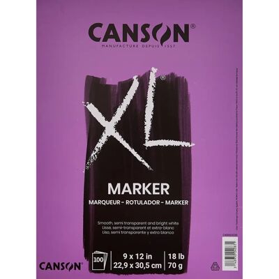 Canson XL Markeerpapierblok - Halfdoorzichtig, 23x30,5 cm, 100 vellen Canson XL Markeerpapierblok - Halfdoorzichtig, 23x30,5 cm, 100 vellen