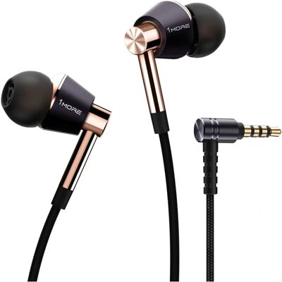 1MORE Triple Driver - In-ear wired headphones - Black with brushed gold 1MORE Triple Driver - In-ear wired headphones - Black with brushed gold
