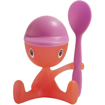Alessi Cico Eggcup - Pink - Thermoplastic resin - Salt shaker and spoon - 18 x 6 x 7 cm Alessi Cico Eggcup - Pink - Thermoplastic resin - Salt shaker and spoon - 18 x 6 x 7 cm