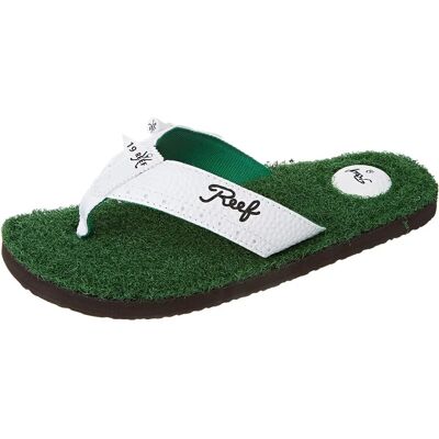 Sandales de golf Reef Mulligans II pour homme - Faux gazon blanc/vert - Publicité Sandales de golf Reef Mulligans II pour homme - Faux gazon blanc/vert - Publicité