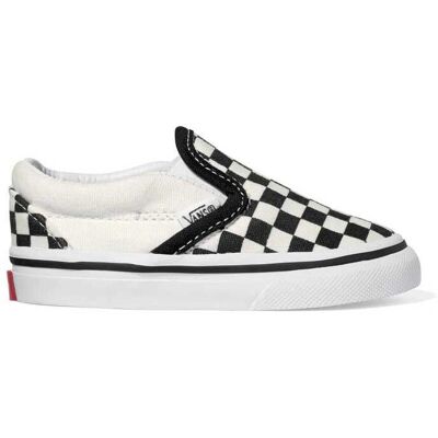 Vans Børne Classic Slip-On Tjekkebræt - sort/hvid Vans Børne Classic Slip-On Tjekkebræt - sort/hvid