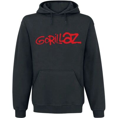 Gorillaz Hættetrøje - Logo - Sort - Til Herrer Gorillaz Hættetrøje - Logo - Sort - Til Herrer