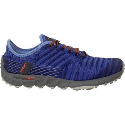 Brooks PureGrit 8 Lace Up Blue Woven Womens Running Shoes - Running Shoes Brooks PureGrit 8 Lace Up Blue Woven Womens Running Shoes - Running Shoes