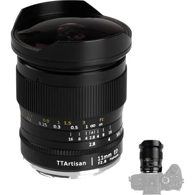 7Artisans TTArtisan 11mm Lente fisheye para Sony E - Lente de câmera 7Artisans TTArtisan 11mm Lente fisheye para Sony E - Lente de câmera