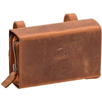 Brooks England D Shaped Saddle Bag - Brown - 1L Brooks England D Shaped Saddle Bag - Brown - 1L