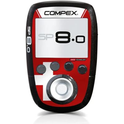 Compex - SP 8.0 - Black - Red - Elektrischer Muskelstimulator Compex - SP 8.0 - Black - Red - Elektrischer Muskelstimulator