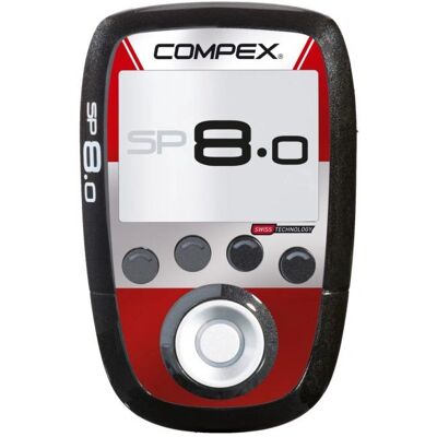 Compex - SP 8.0 - Black - Red - Stimulateur musculaire électrique - Publicité Compex - SP 8.0 - Black - Red - Stimulateur musculaire électrique - Publicité
