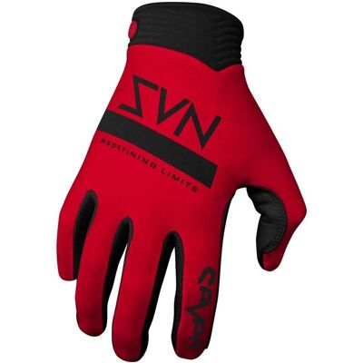 Gants Seven Zero Contour - Légers, Respirants, Rouges - Publicité Gants Seven Zero Contour - Légers, Respirants, Rouges - Publicité