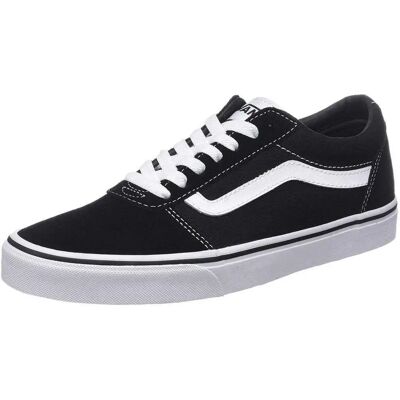 Scarpe Vans Ward in Nero e Bianco in Camoscio e Tela - Casual Scarpe Vans Ward in Nero e Bianco in Camoscio e Tela - Casual