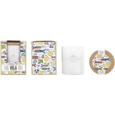 Castelbel Sardine Sal de Mar & Limão vela perfumada - Vela perfumada Castelbel Sardine Sal de Mar & Limão vela perfumada - Vela perfumada